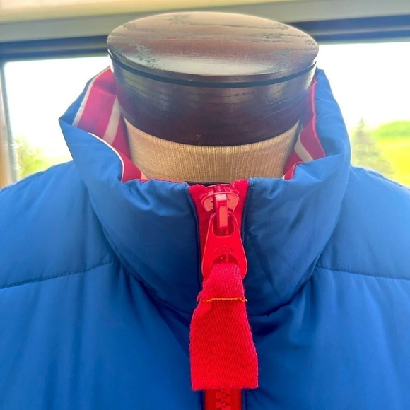 Amazing Joules puffer  vest red striped linings size 10 great condition - Picture 7 of 10